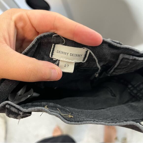 Madewell Skinny Skinny Washed Black Mid Rise Ankle Jeans Size 27 - Picture 7 of 7